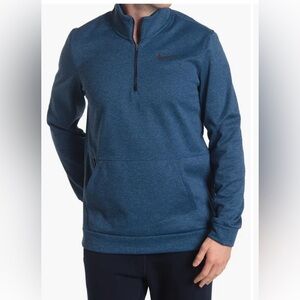 Nike Men's Heathered Teal Quarter-Zip Pullover
